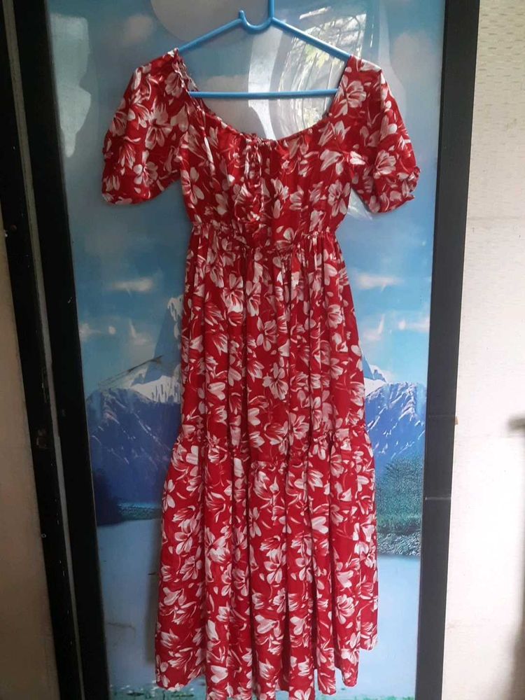 Floral Red Sundress