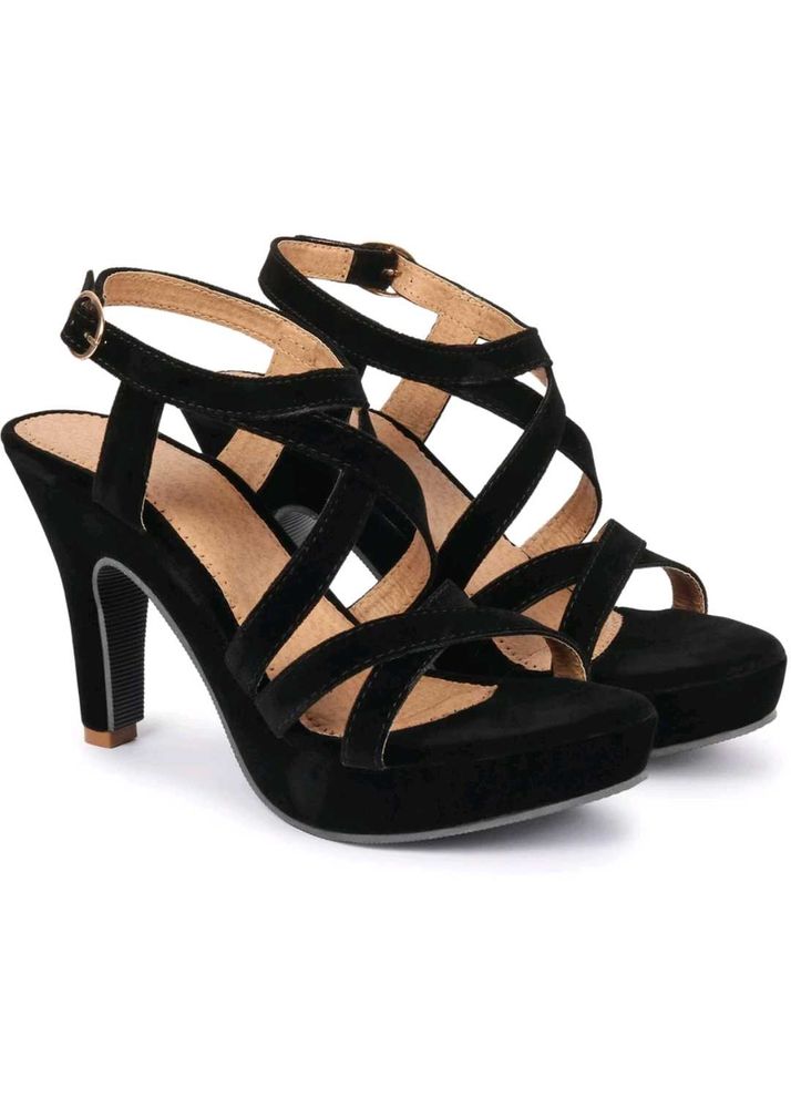 Black Strappy Heels