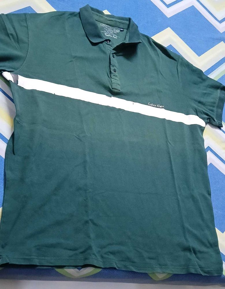 Calvin Klein Green Polo Shirt (4XL)
