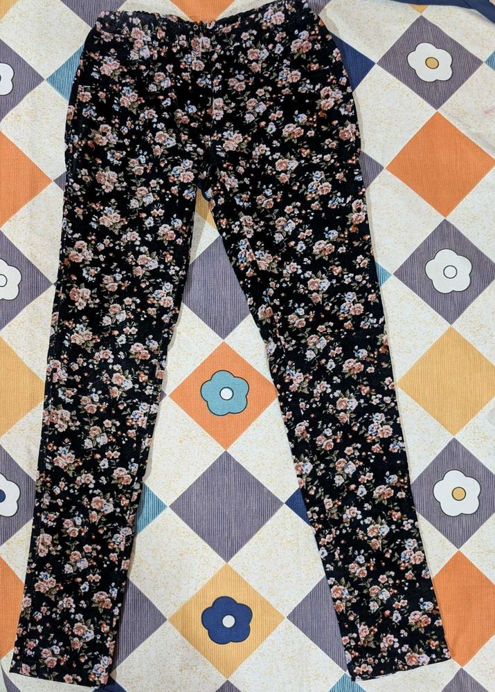 Winter Floral Jeggings