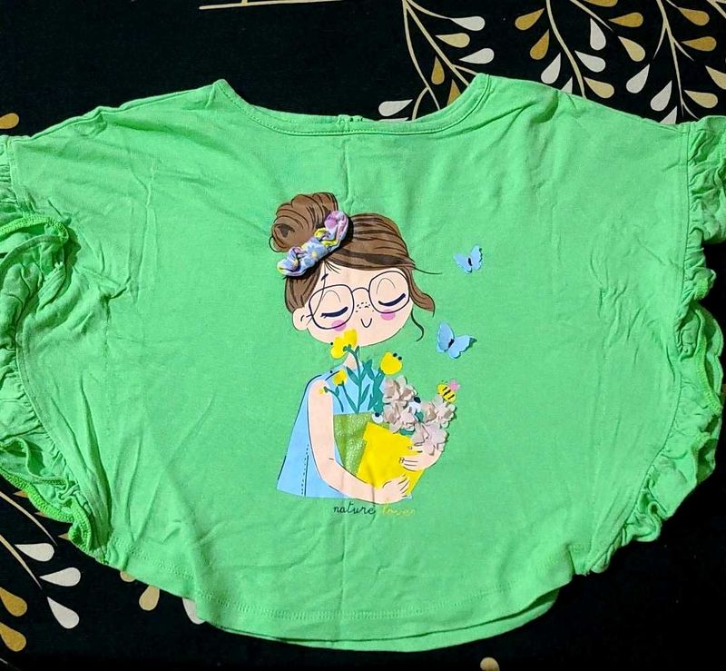 Combo Of 2 Stylish Tops For 3-4 Yrs Girl