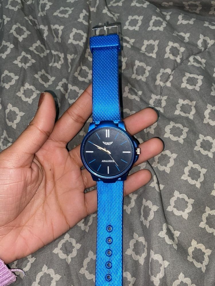 Blue Analog Watch men