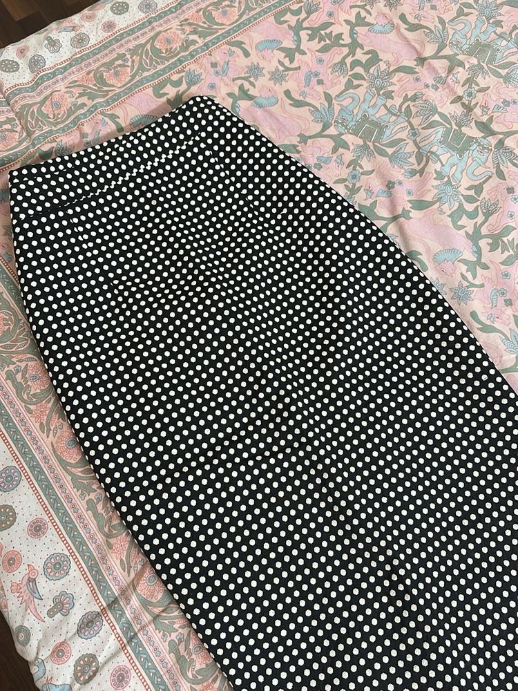 Polka Dot Pencil Skirt
