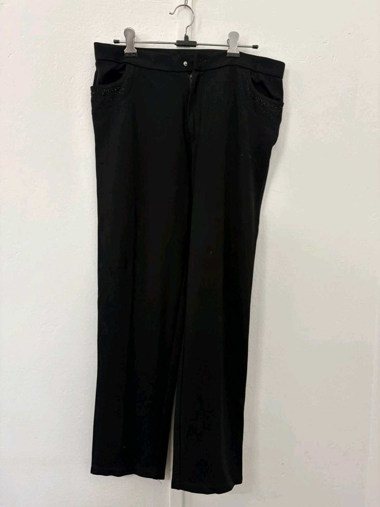 Black Straight Leggings