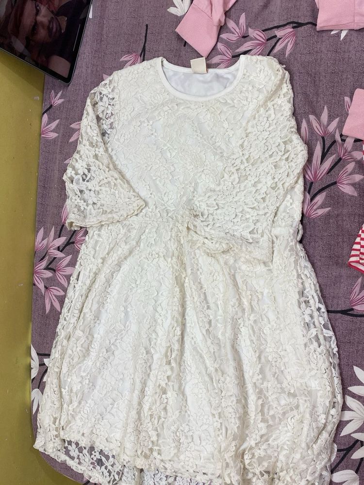 White A Line Dress