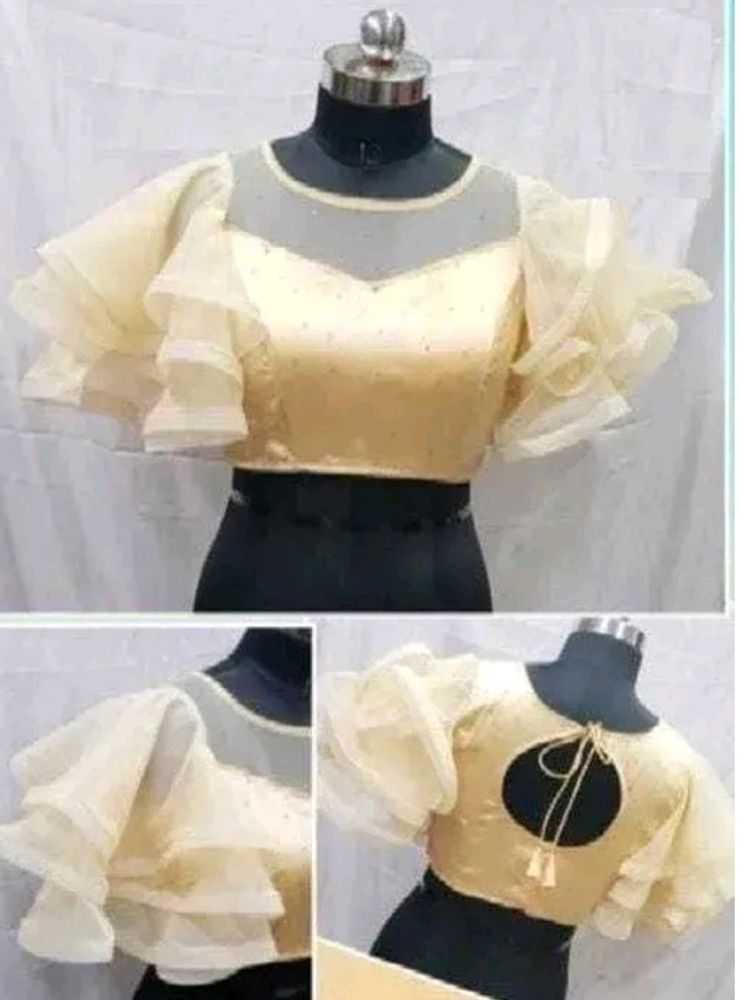 Black Less Golden Blouse