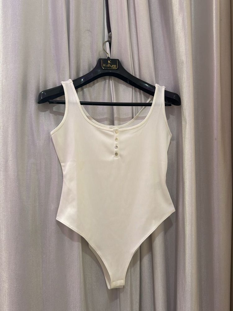 Pure Flex White strechy bodysuit H&amp;M