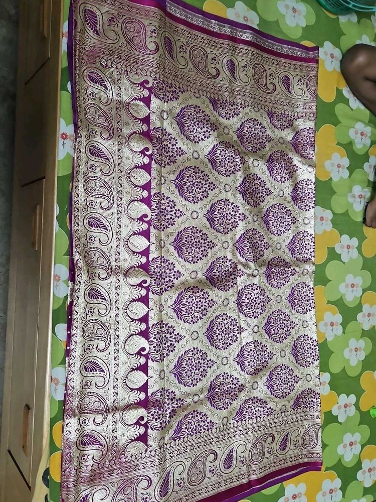 Elegant Purple banarasi Saree
