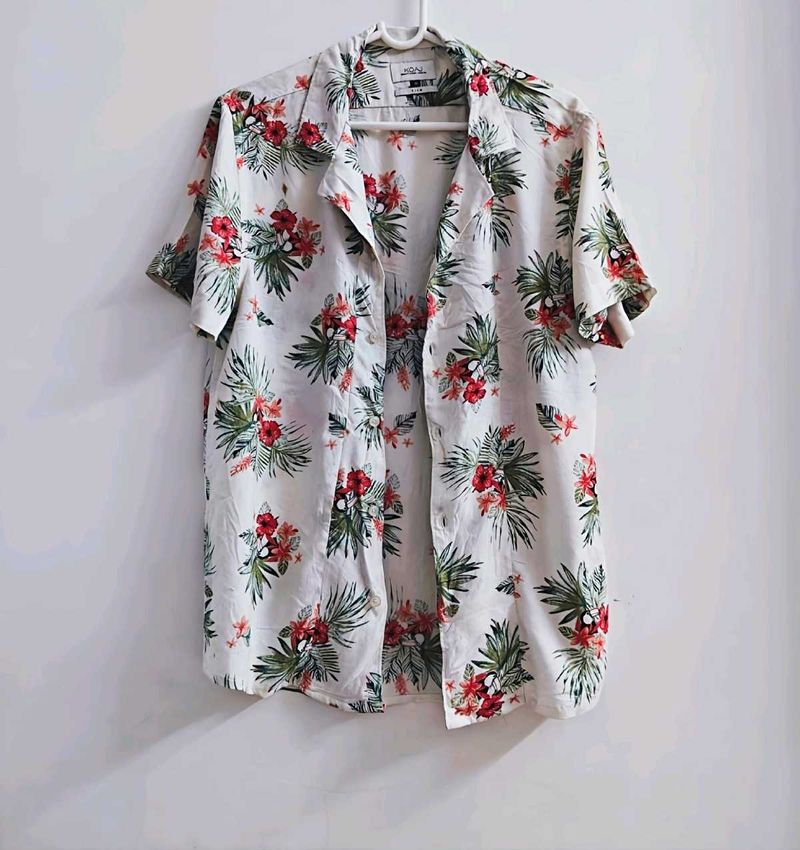 Loose Sleeves Floral Shirt