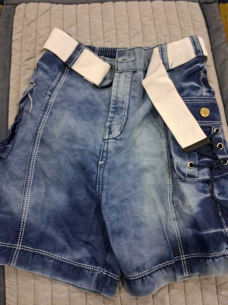 *Price Negotiable* Denim Shorts with Belt