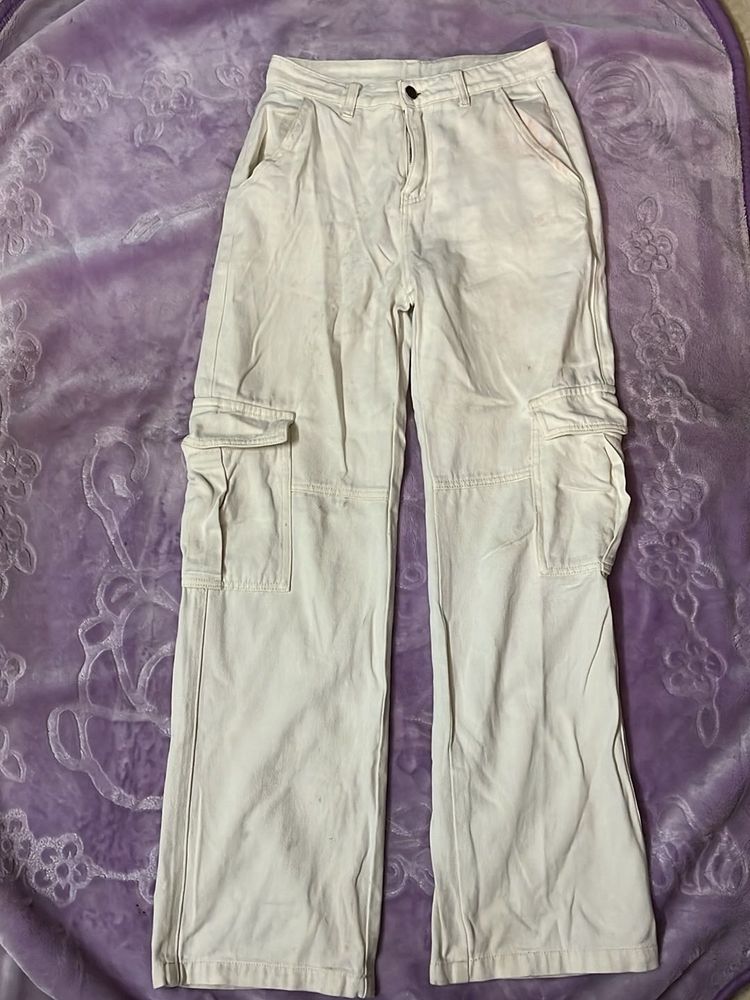 Urbanic Off White Cargos