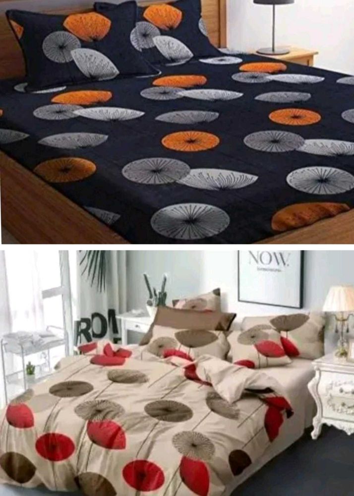 Pack Of 2 Double Bedsheet