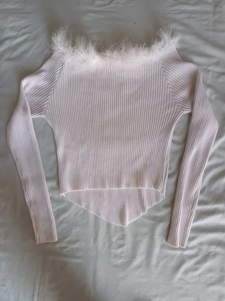 White RIBBED TOP