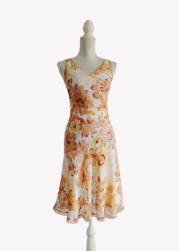 Marie Claire Paris Vintage Printed Dress