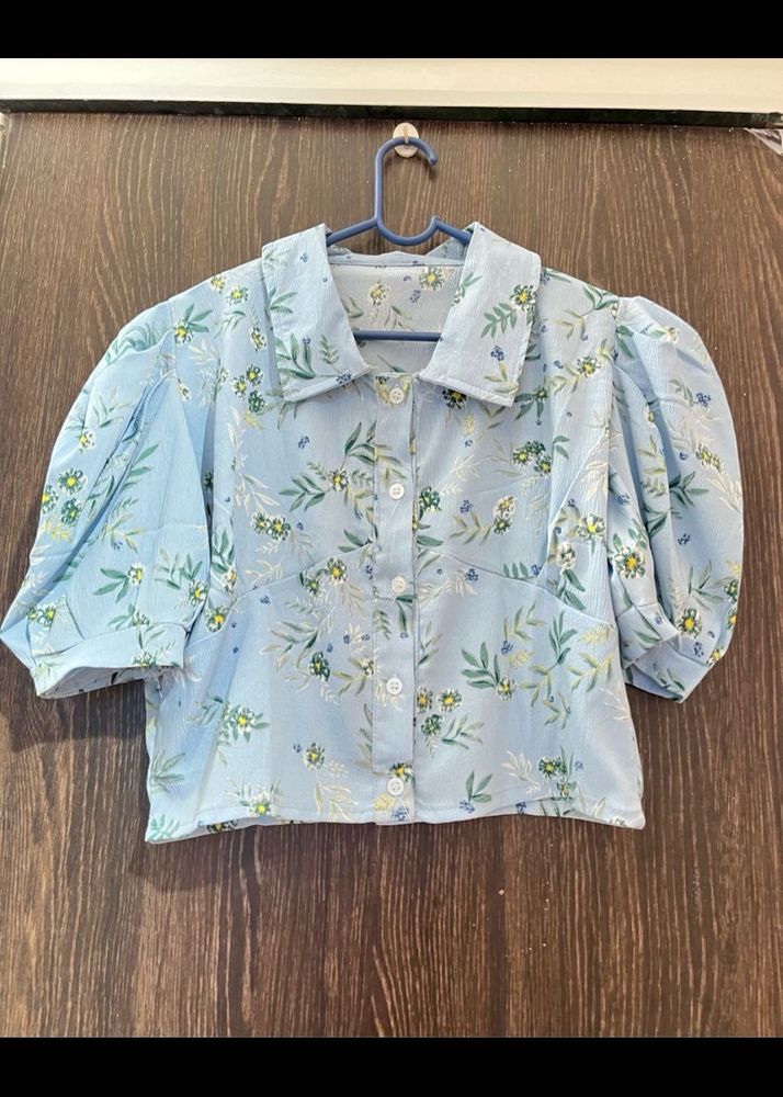 Floral Crop Shirt