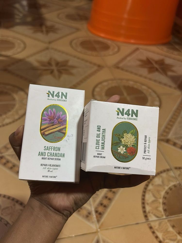 N4N Saffron &amp; Clove Night Repair Duo