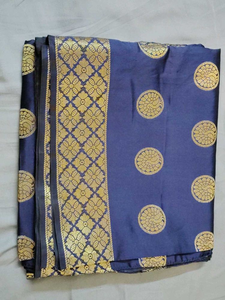 Elegant Banarasi Blue Silk Saree❤️