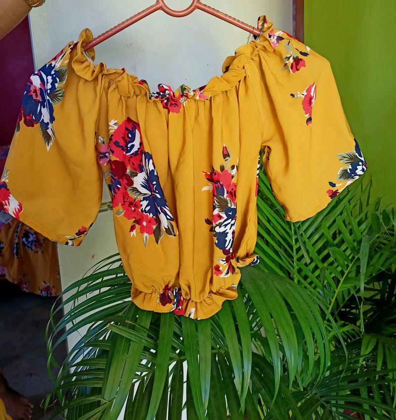 DESHI GIRL TOP AND SKIRT SET