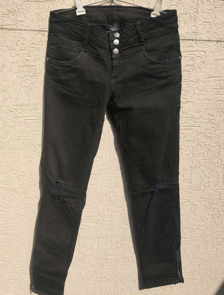 Ripped Black Original Denim Jeans 👖 Women