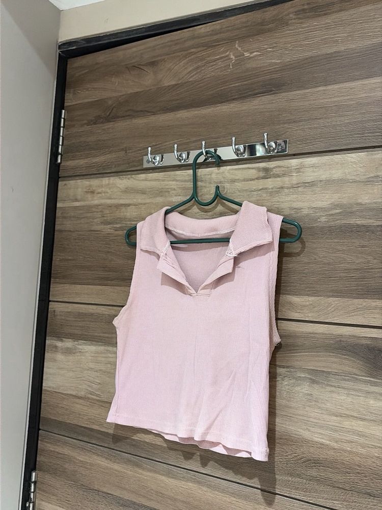 Cute Pink Sleeveless Top