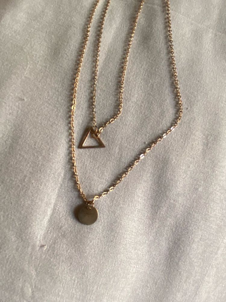 Combo Offer 1 Round Pendent Chain &amp; 2In1 Necklace