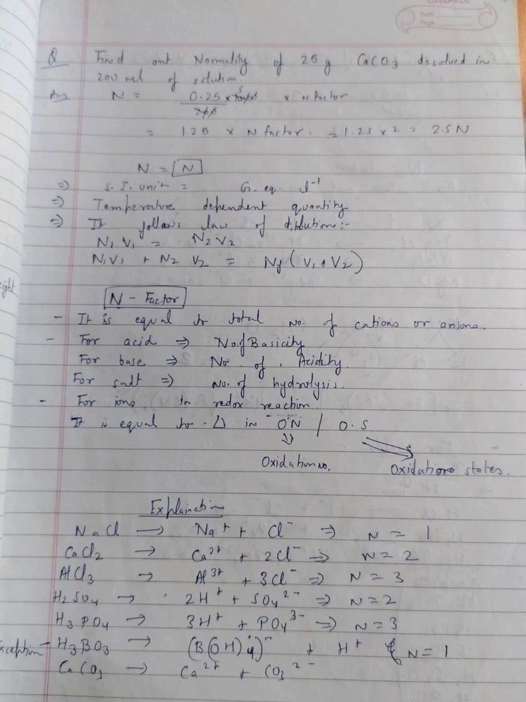 Class 11 Aakash Chemistry Notes