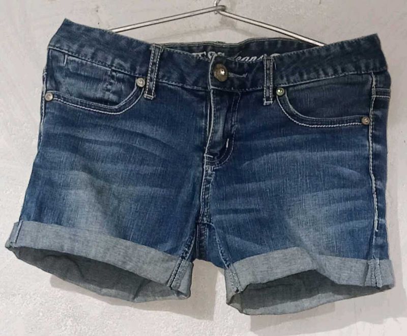 Guess Denim Cuffed Shorts