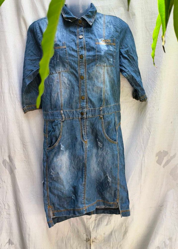 1556. CUTE DENIM DRESS