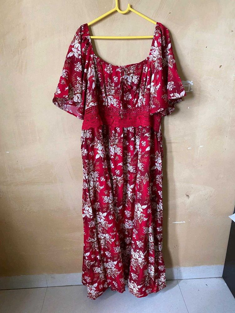 Floral A Line Dress