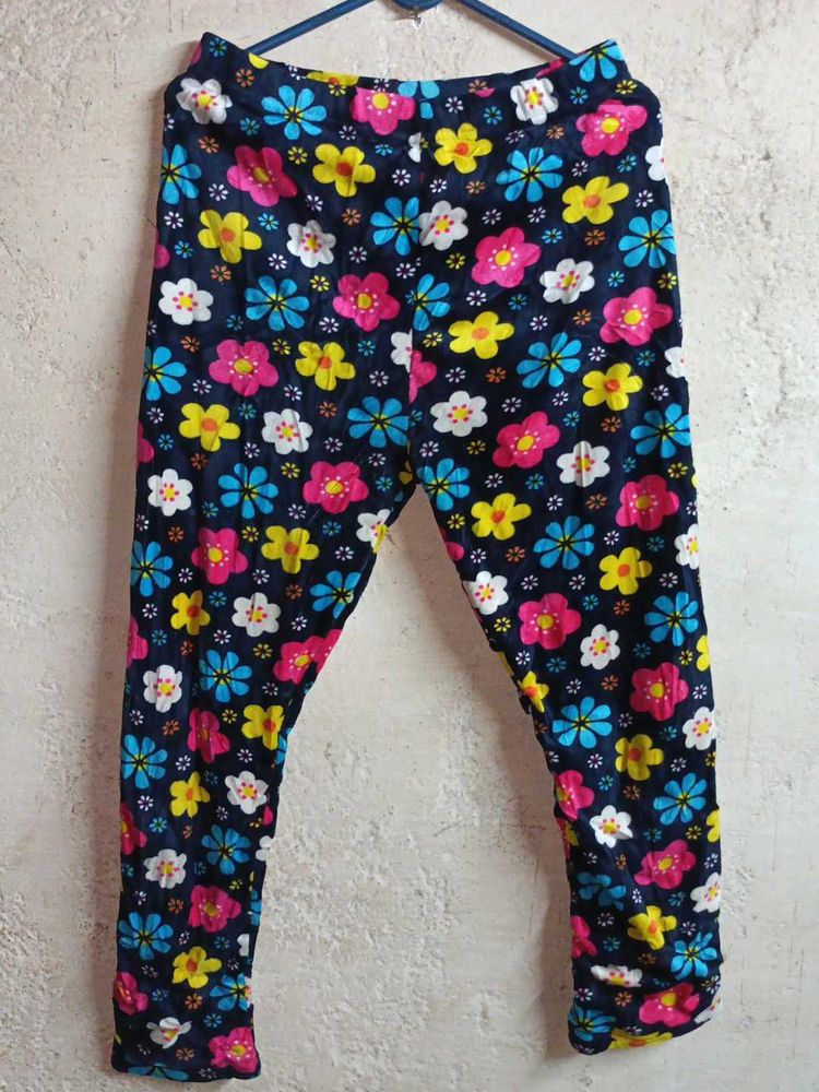 Ladies Fleece Fashion Pajama Floral Pant Dailywear