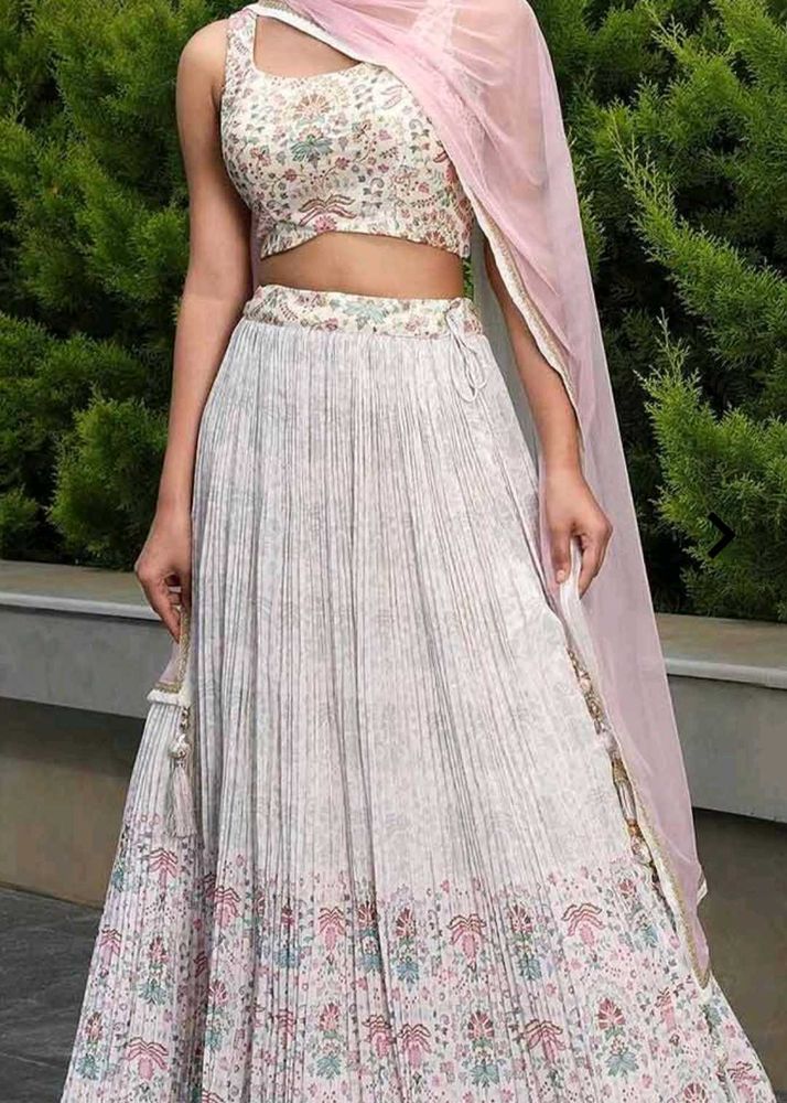Off White Lehenga Choli Set