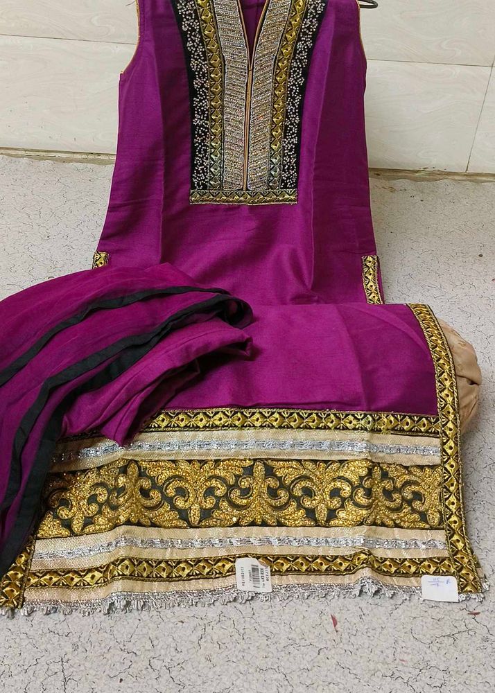 New Purpel Indan Outfit Kurta Set Long