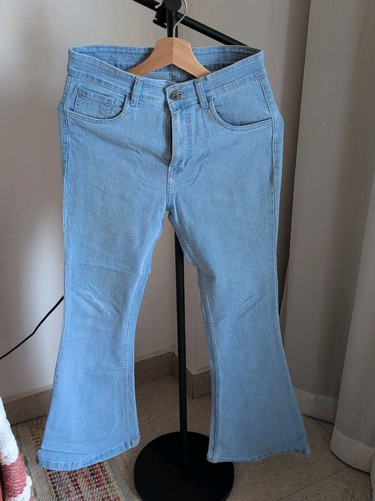 Light Blue high waist Flare Jeans