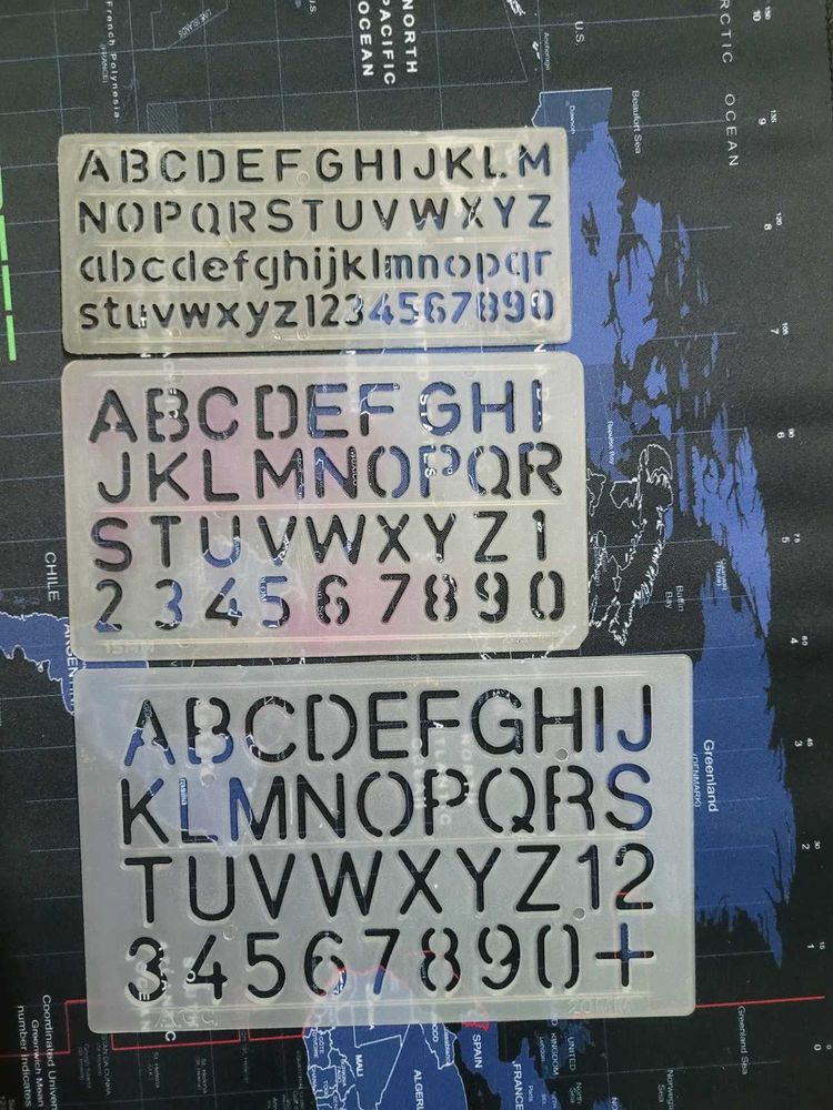 Alphabet &amp; Number Stencil Set