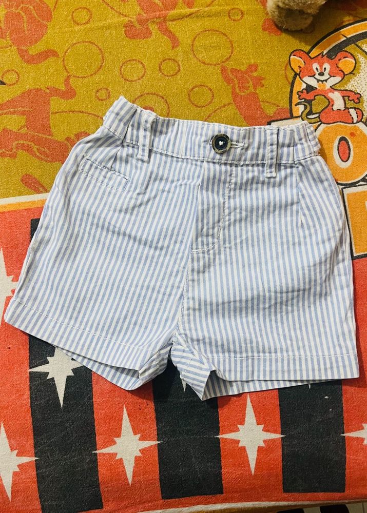 Blue Stripes On White Trousers