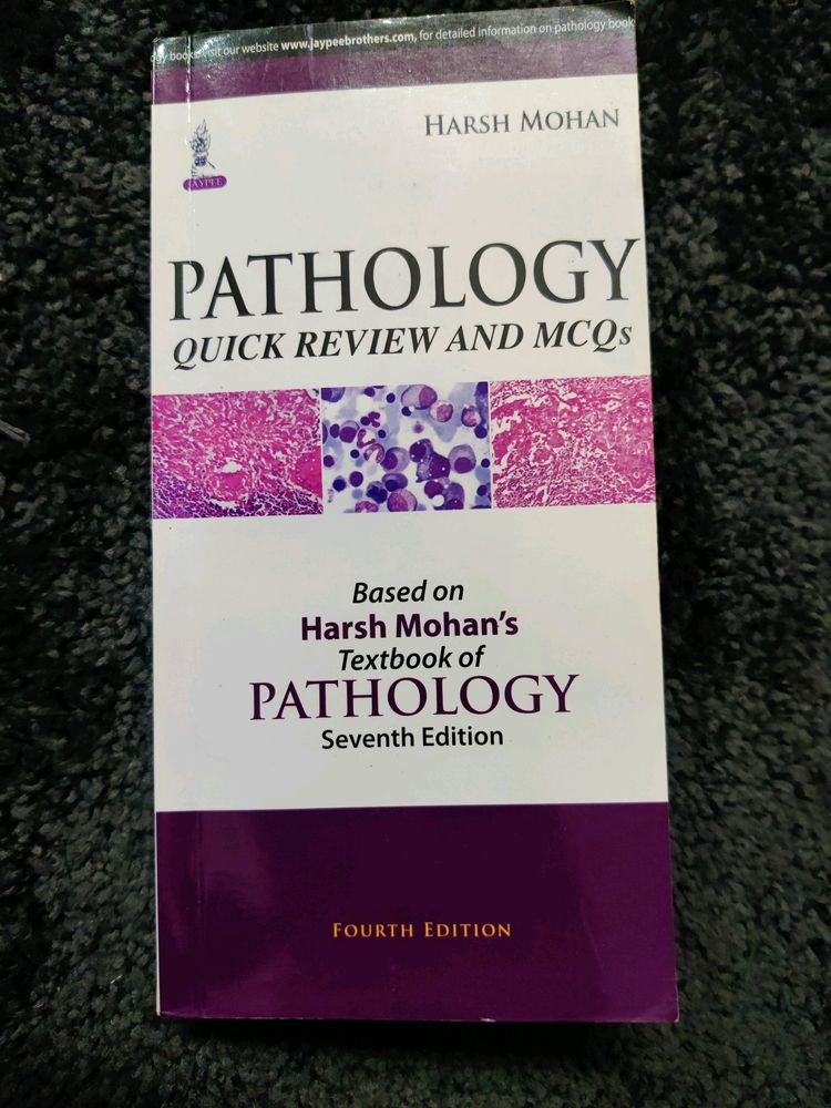 HARSH MOHAN pathology Quick Review &amp; MCQ Book