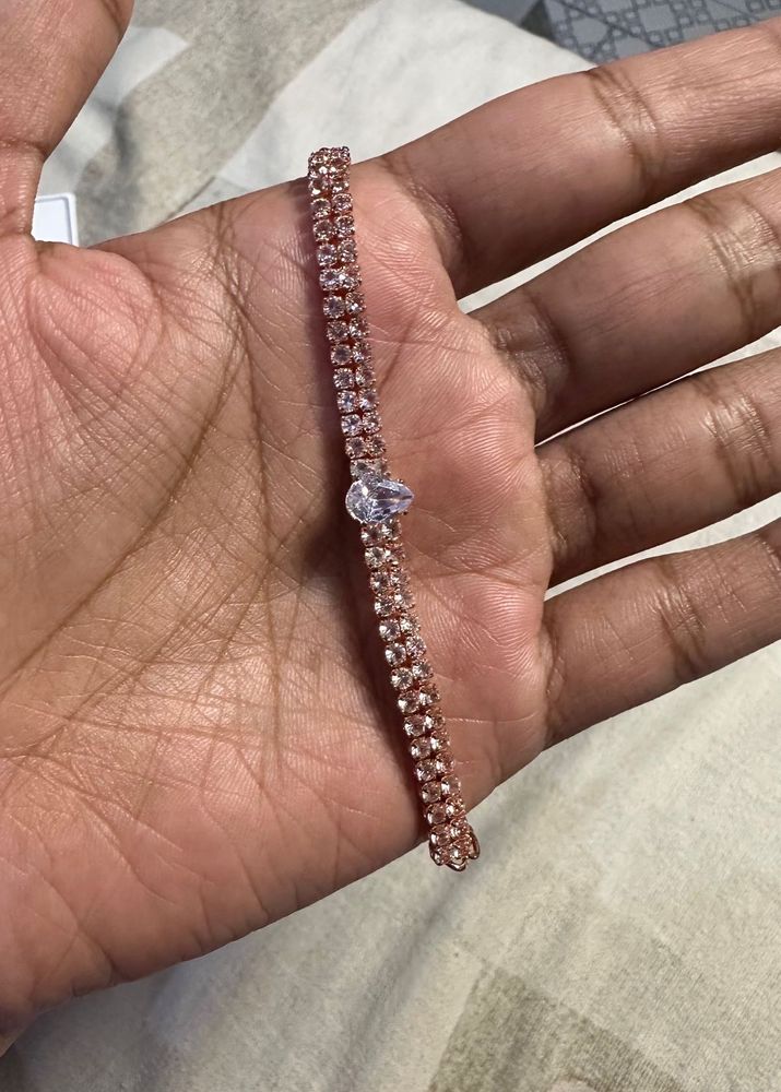 Rose Gold Rhinestone Bracelet