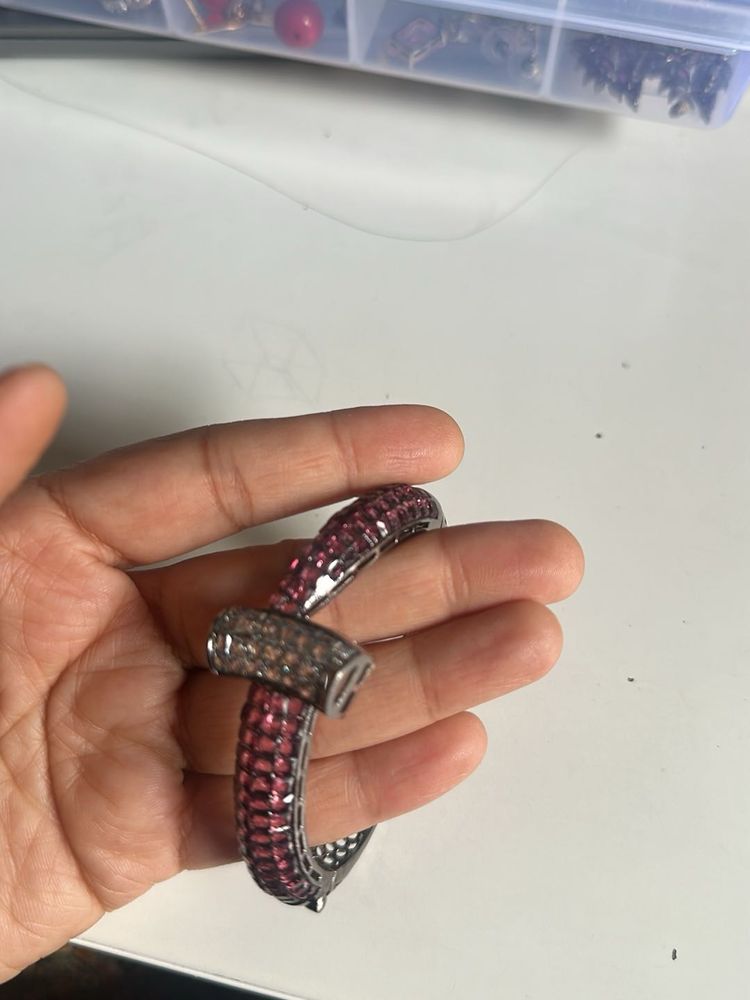 Sparkling Pink Toggle Bracelet