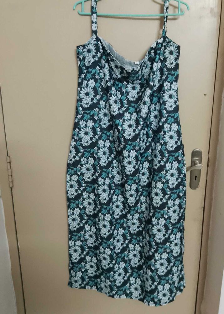 Floral Print adjustable Strap Sleeves Kurta