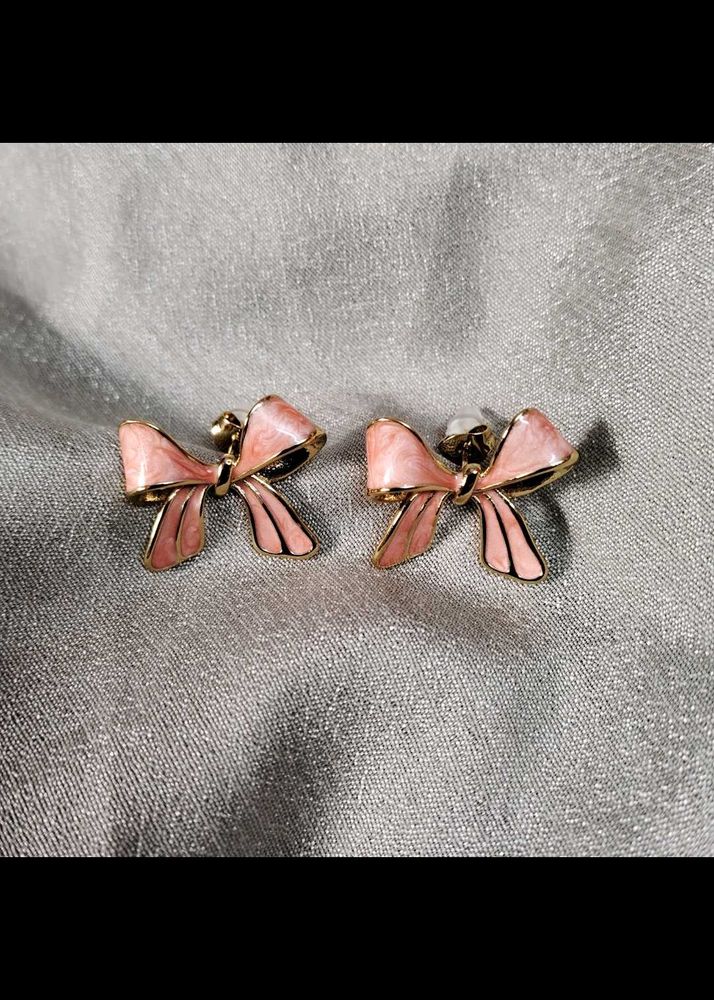 Anti-tarnish Bow Earrings
