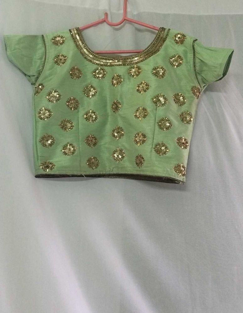 Crop Top Lehenga With Dupatta