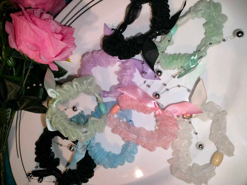 New 18 Pieces Stylish Hair Tie/Rubber Band /