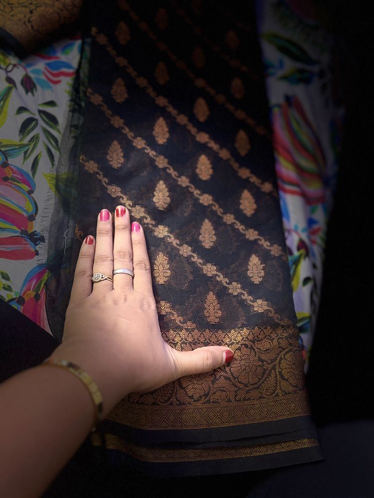 beautiful banarsi hand woven chanderi saree