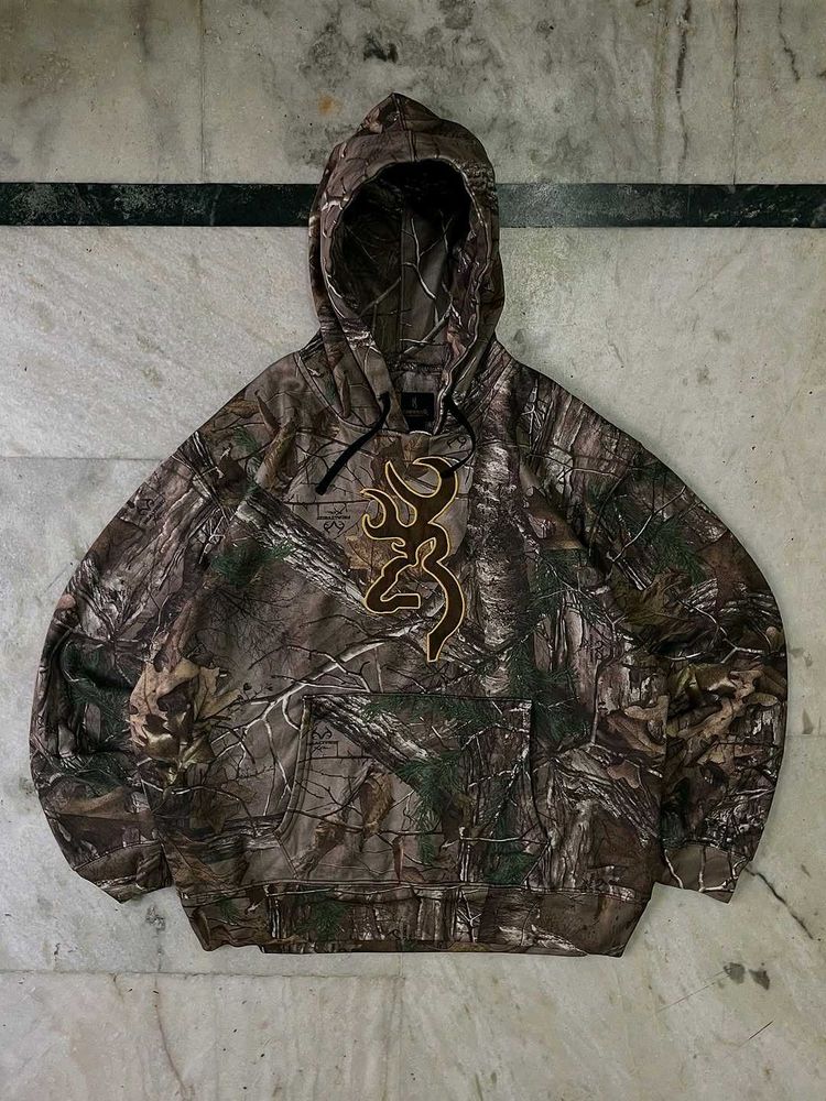 Camouflage Print Hoodie