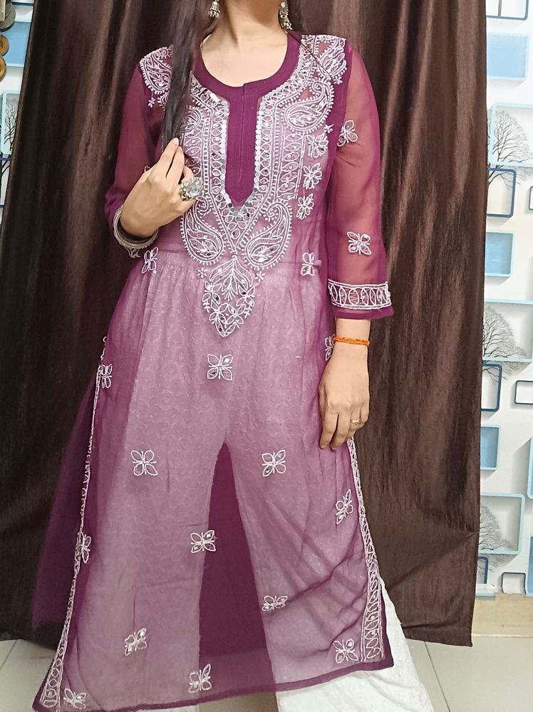 Elegant Purple Kurta