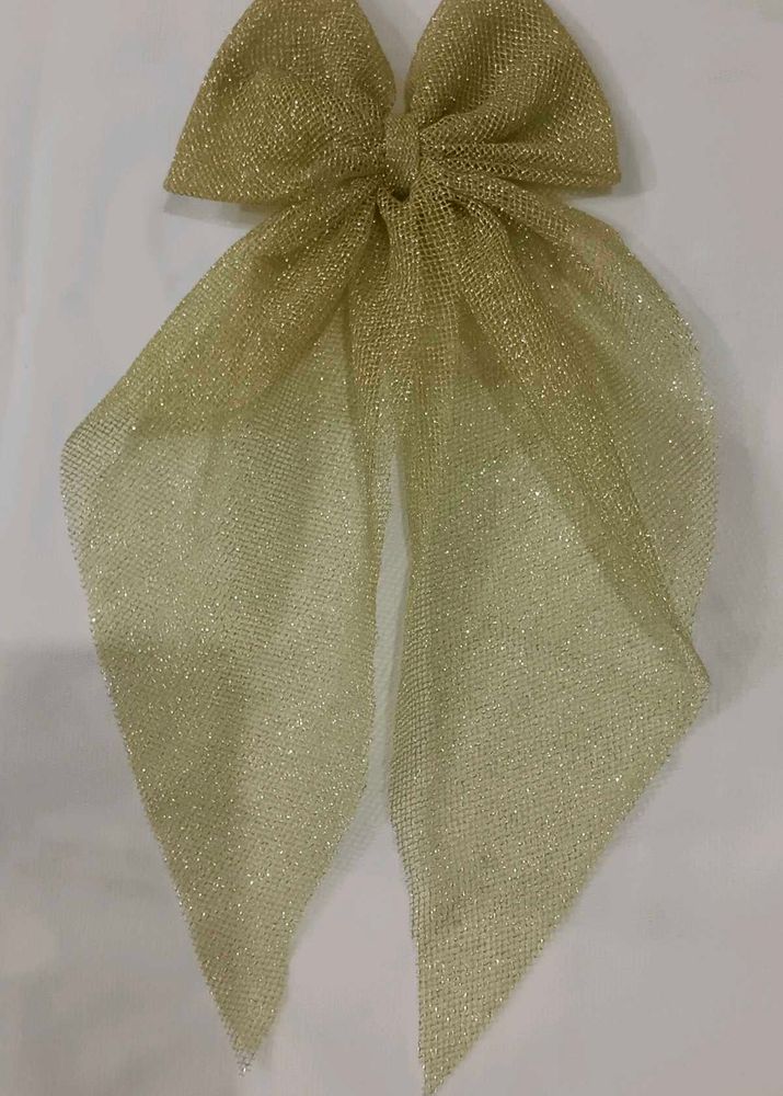 Golden Hair Bow🎀( Pack Of 2)