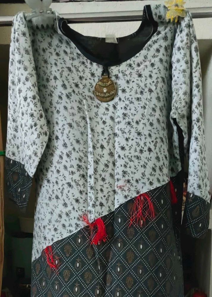Floral Print Kurta