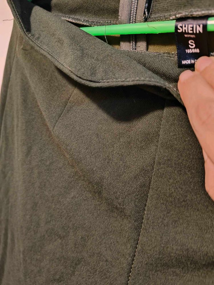 Shein Olive Green Mini Skirt