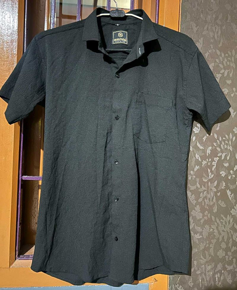 Casual Black Summer Shirt