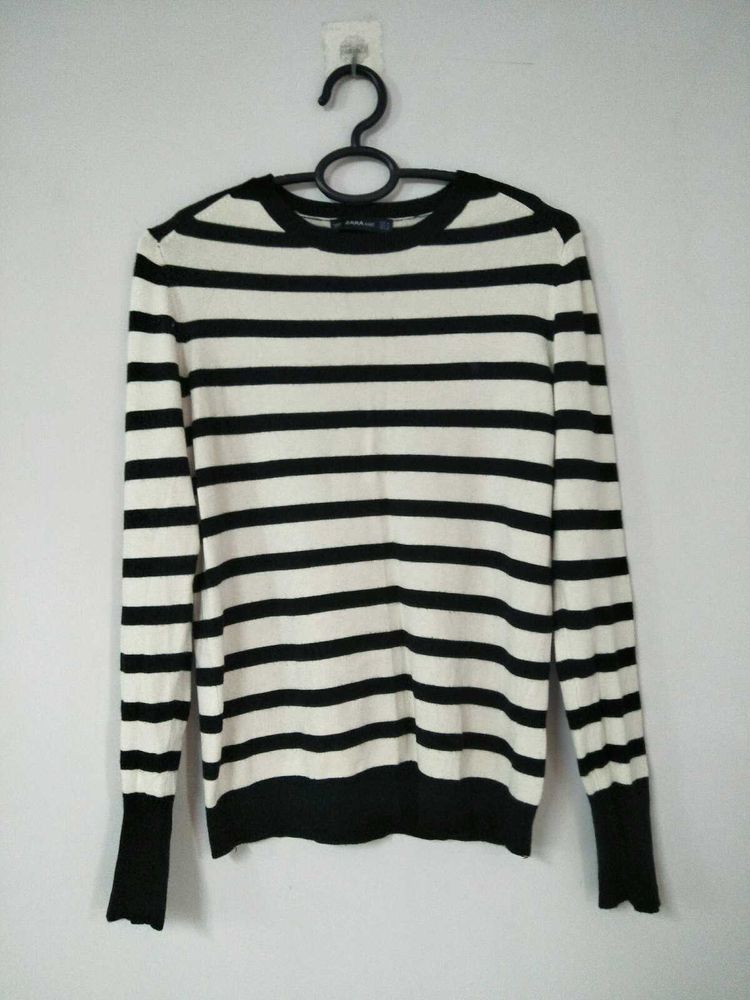 Zara Stripe Full Sleeves Top